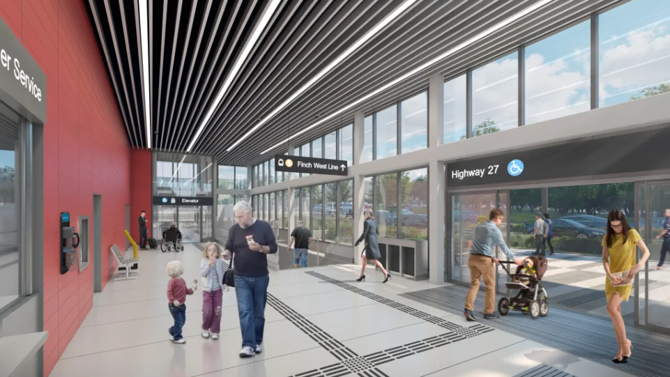 Rendering of Humber College Station.