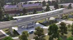 Rendering of part of the KOP Rail extension. Rendering of part of the KOP Rail extension.