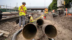 Crews work on MBTA's Orange Line during a 30-day diversion. Crews work on MBTA's Orange Line during a 30-day diversion.