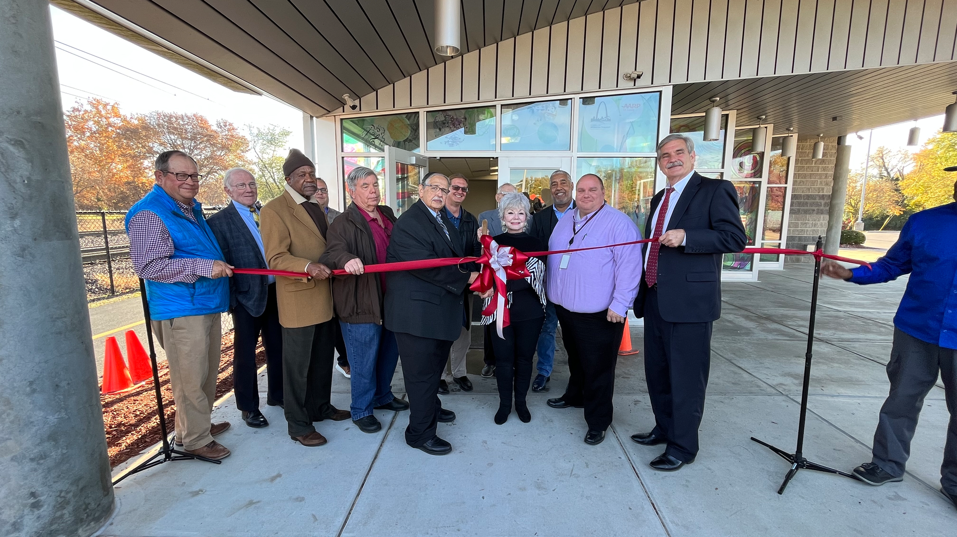 A ribbon cutting ceremony was also held to mark additional improvements made at St. Clair County Transit District's Belleville Transit Center.