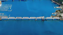 An aerial view of the Connecticut River Bridge; the 115-year old bridge will be replaced. An aerial view of the Connecticut River Bridge; the 115-year old bridge will be replaced.