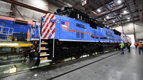 Metra's remanufactured EMD SD70MACH is the first of 15 locomotives scheduled to arrive at the Chicago area passenger railroad.