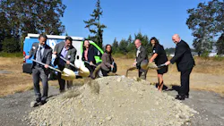 Pictured left to right: WSDOT Regional Administrator Steve Roark; Pierce Transit Board Chair Marty Campbell; US Senator Maria Cantwell; US Representative Marilyn Strickland; WA State Representative Jake Fey; Pierce Transit Board Co-Chair Kristina Walker; Pierce Transit CEO Mike Griffus. Pictured left to right: WSDOT Regional Administrator Steve Roark; Pierce Transit Board Chair Marty Campbell; US Senator Maria Cantwell; US Representative Marilyn Strickland; WA State Representative Jake Fey; Pierce Transit Board Co-Chair Kristina Walker; Pierce Transit CEO Mike Griffus.
