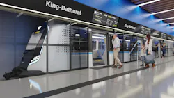 A rendering of an Ontario Line platform. A rendering of an Ontario Line platform.