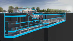 An artistic rendering showing a cross section of the 28th Street/Little Portugal station to be built as part of the BART Silicon Valley Phase II. An artistic rendering showing a cross section of the 28th Street/Little Portugal station to be built as part of the BART Silicon Valley Phase II.