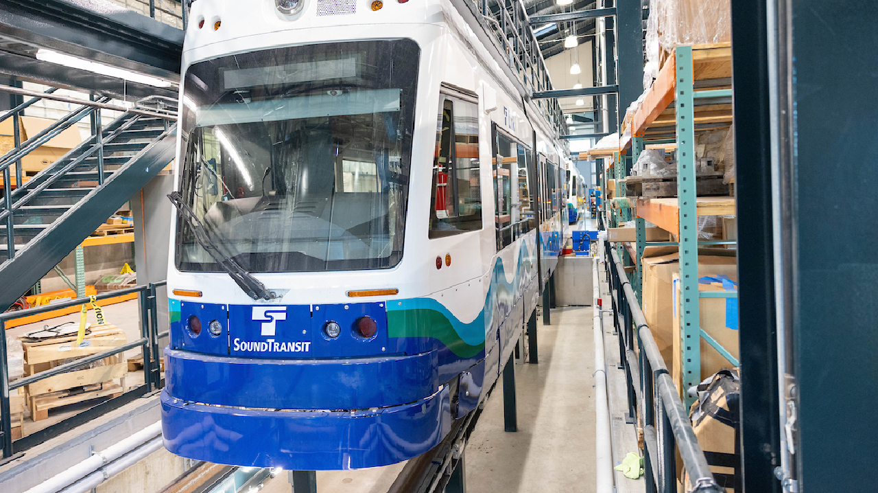 South Transit's new rail vehicle