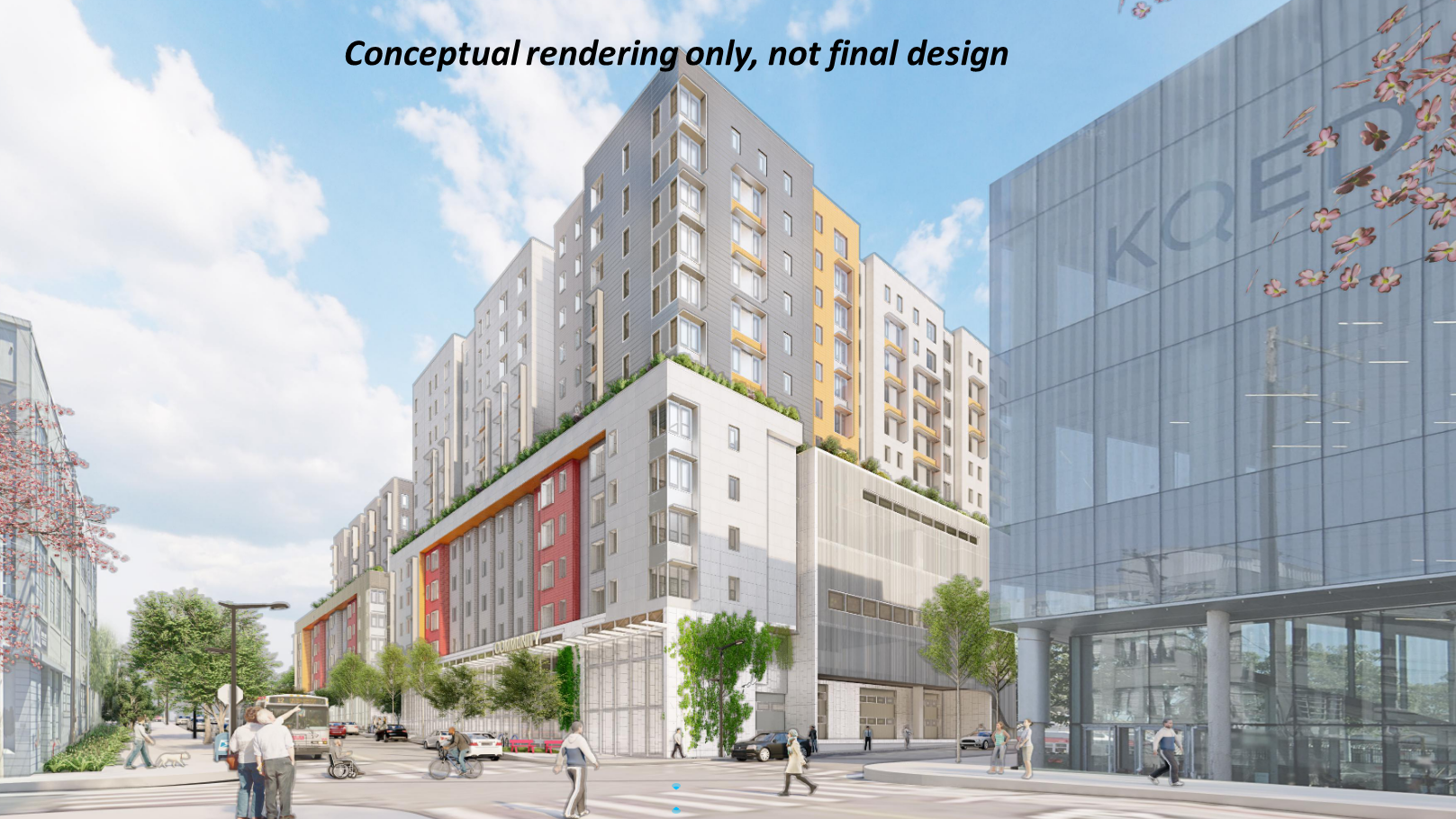 A conceptual rendering of the Potrero Yard Modernization Project.