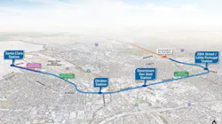 A map showing the alignment of the BART Silicon Valley Phase II project. A map showing the alignment of the BART Silicon Valley Phase II project.