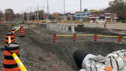 Constructing is underway at the location of the future bridge at Eaglewood Boulevard. Constructing is underway at the location of the future bridge at Eaglewood Boulevard.
