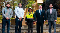 From left: Alfonso Romero, TriMet senior contracts equity administrator; Lester Spitler, TriMet director of procurement and supply chain management; Sharon Maxwell, CEO of Bratton Construction; Martin Golden, Portland district director, Small Business Administration; Joseph Smetak, business opportunity specialist, Small Business Administration. From left: Alfonso Romero, TriMet senior contracts equity administrator; Lester Spitler, TriMet director of procurement and supply chain management; Sharon Maxwell, CEO of Bratton Construction; Martin Golden, Portland district director, Small Business Administration; Joseph Smetak, business opportunity specialist, Small Business Administration.