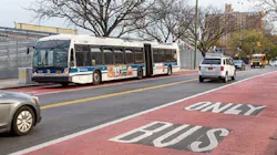 One of the bus lane enforcement cameras installed by the MTA in the Bronx. One of the bus lane enforcement cameras installed by the MTA in the Bronx.