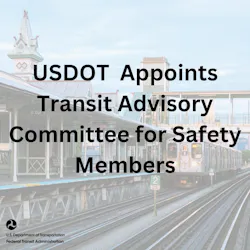 USDOT appoints Transit Advisory Committee graphic. USDOT appoints Transit Advisory Committee graphic.