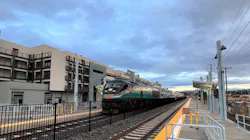 The Anaheim Canyon Metrolink station is nearing completion. The Anaheim Canyon Metrolink station is nearing completion.