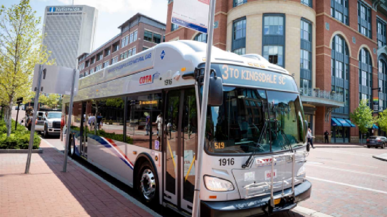 COTA arena district bus.