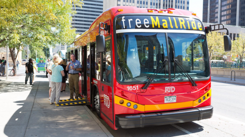 Denver RTD's MallRide shuttle.