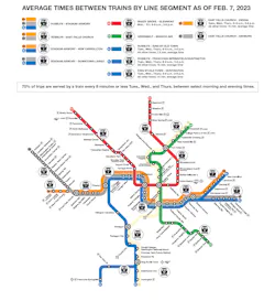 A map of the changes on WMATA's Blue, Orange, Red and Blue Plus lines. A map of the changes on WMATA's Blue, Orange, Red and Blue Plus lines.