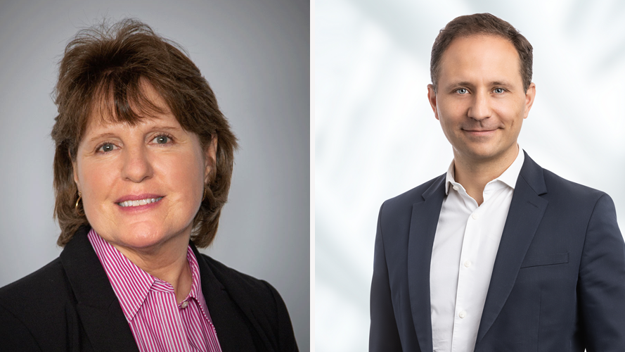 Laura Hendricks, left, will lead the combined Transdev and First Transit teams in the U.S. and Arthur Nicolet will lead the combined teams in Canada.