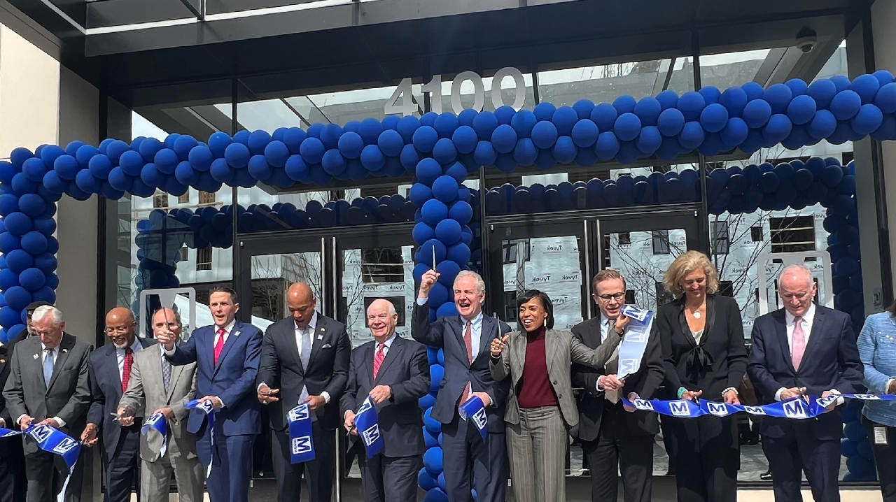 The WMATA celebrates opening of an office building at New Carrollton.