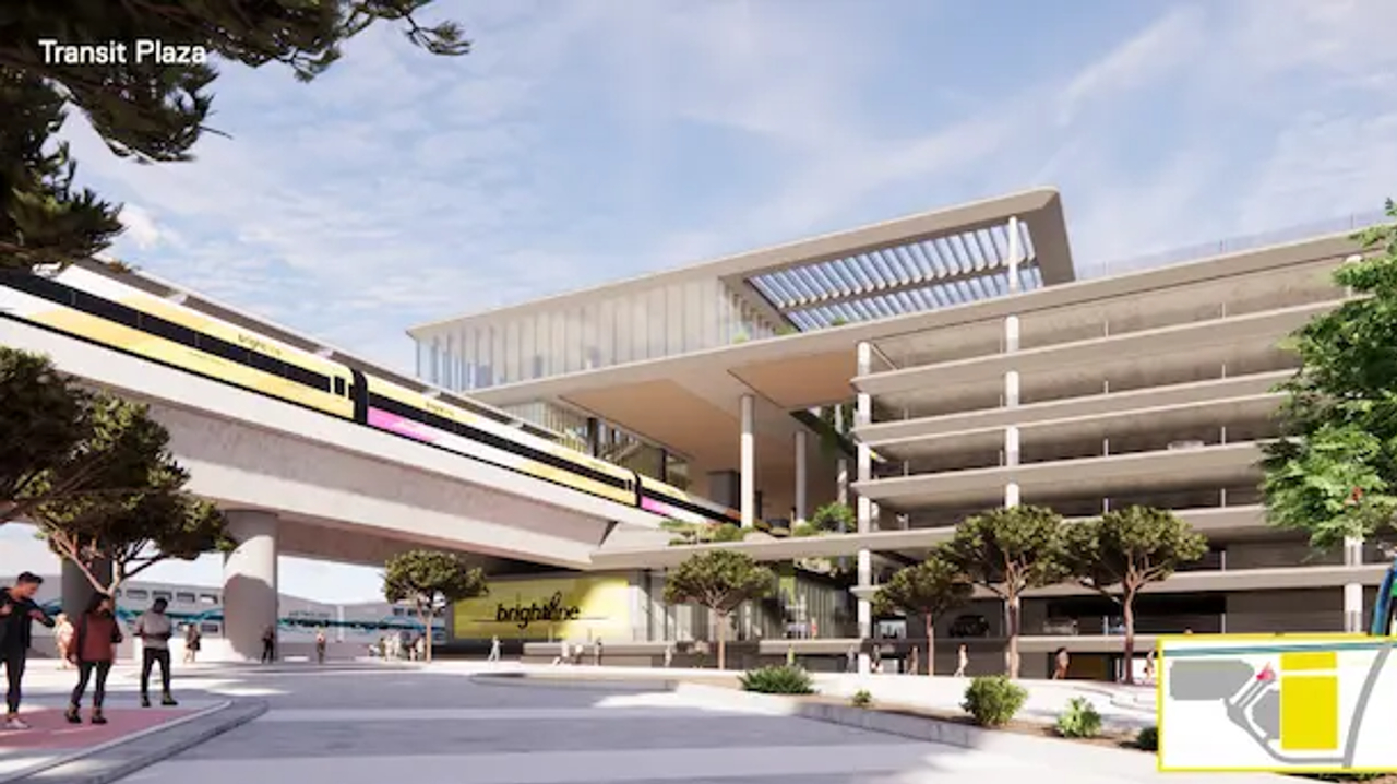 A rendering of Transit Plaza.