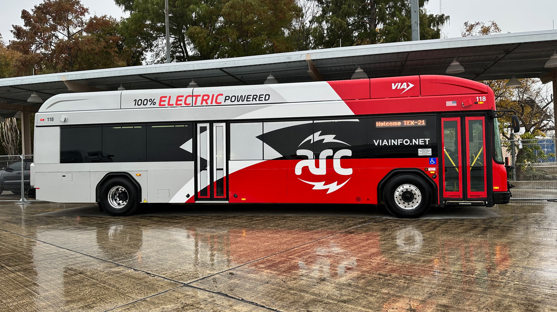 On March 3, 2023, VIA Metropolitan Transit unveiled the first of eight electric buses it plans to begin placing into service later in 2023.