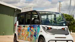 A west Dallas Circulator vehicle. A west Dallas Circulator vehicle.