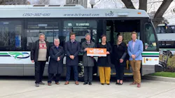 From left to right: Chris Coleman (Victoria councillor); Marianne Alto (Victoria mayor); Minister Rob Fleming (BC Transit); Kevin Murdoch (Oak Bay mayor); Grace Lore (MLA for Victoria-Beacon Hill); Christy Ridout (VP of business development for BC Transit); Dean Murdoch (Saanich mayor) From left to right: Chris Coleman (Victoria councillor); Marianne Alto (Victoria mayor); Minister Rob Fleming (BC Transit); Kevin Murdoch (Oak Bay mayor); Grace Lore (MLA for Victoria-Beacon Hill); Christy Ridout (VP of business development for BC Transit); Dean Murdoch (Saanich mayor)