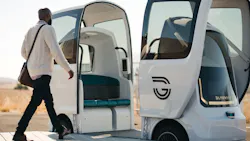 The proposed transit technology for the Diridon to Airport Connector would be provided by Glydways. It uses small, autonomous vehicles operating along a fixed guideway that is capable of moving more than 2,000 passenger an hour in each direction. The proposed transit technology for the Diridon to Airport Connector would be provided by Glydways. It uses small, autonomous vehicles operating along a fixed guideway that is capable of moving more than 2,000 passenger an hour in each direction.