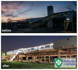 CTA's Refresh & Renew Program includes work to keep rail stations in a State of Good Repair. Program work includes lighting improvements as shown at CTA's California Green Line station. CTA's Refresh & Renew Program includes work to keep rail stations in a State of Good Repair. Program work includes lighting improvements as shown at CTA's California Green Line station.