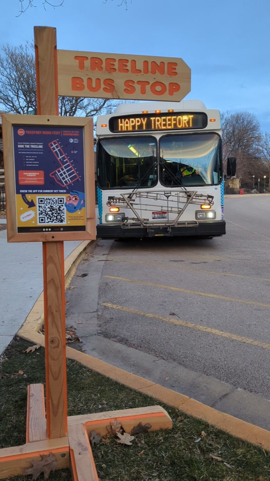 VRT's Treeline bus circulator broke ridership records during the 2023 Treefort Music Fest.