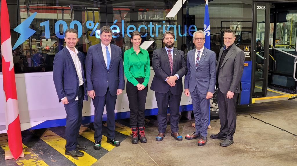 A joint funding agreement with the federal government of Canada and the provincial government of Quebec will support the purchase of up to 1,229 electric buses to be supplied by Nova Bus to 10 transit agencies in Quebec.