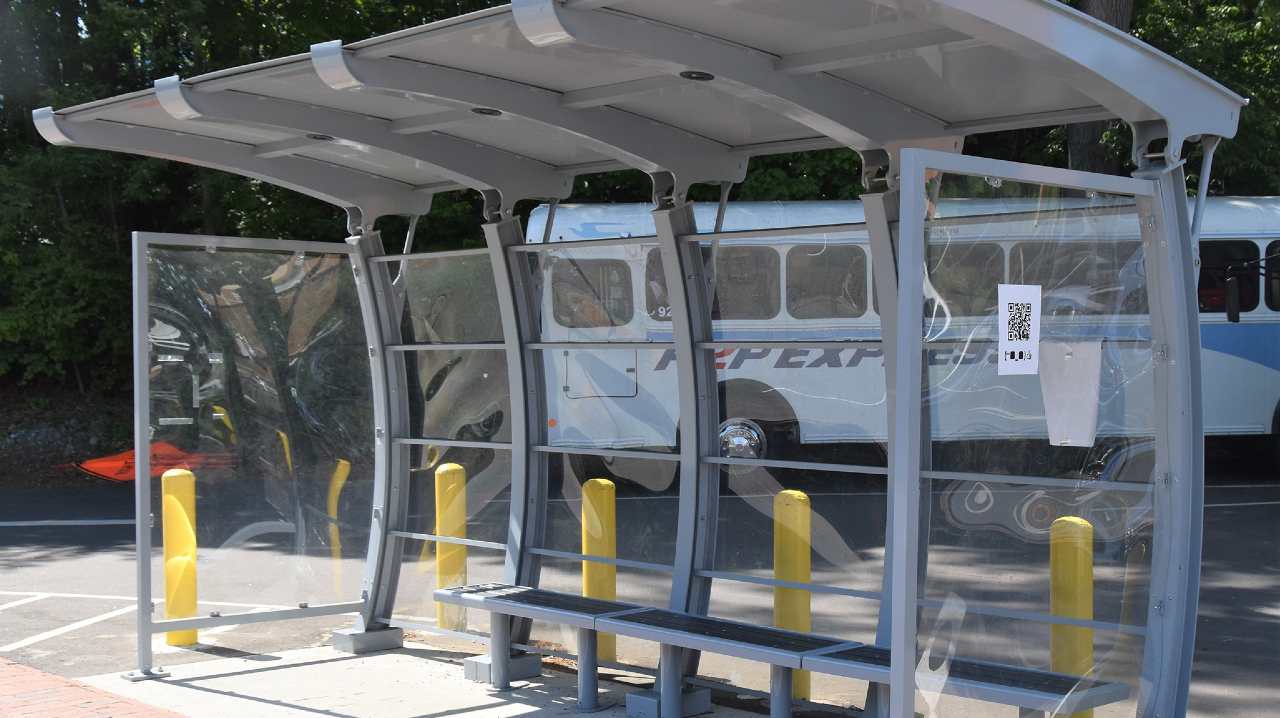 Tolar Manufacturing's Signature Crescent bus shelter