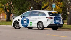 A goMARTI vehicle. A goMARTI vehicle.