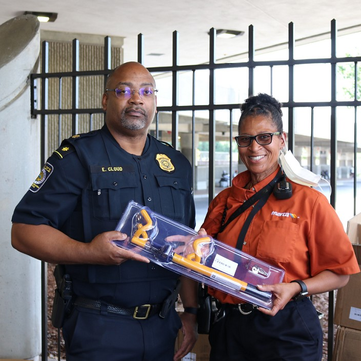 MARTA received 640 steering wheel locks to prevent thefts of Kia and Hyundai vehicles while they are parked at MARTA stations.