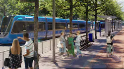 A rendering of the Austin Light Rail Implementation Plan. A rendering of the Austin Light Rail Implementation Plan.