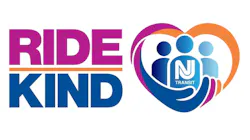 NJ Transit's 'RIDE KIND' logo. NJ Transit's 'RIDE KIND' logo.