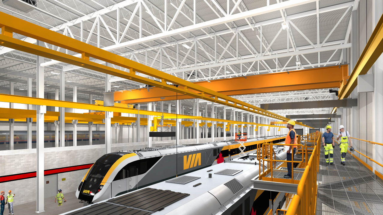 VIA Rail Canada has broken ground on construction on its Toronto Maintenance Center.