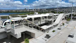 The Honolulu rail system, Skyline, opened for service on June 30. The Honolulu rail system, Skyline, opened for service on June 30.