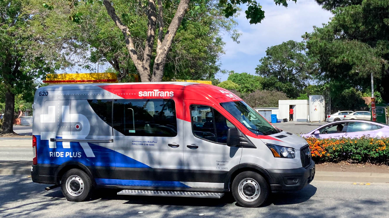 SamTrans Ride Plus car