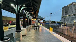 L.A. Metro Ambassadors continued their customer service work throughout the storm. L.A. Metro Ambassadors continued their customer service work throughout the storm.