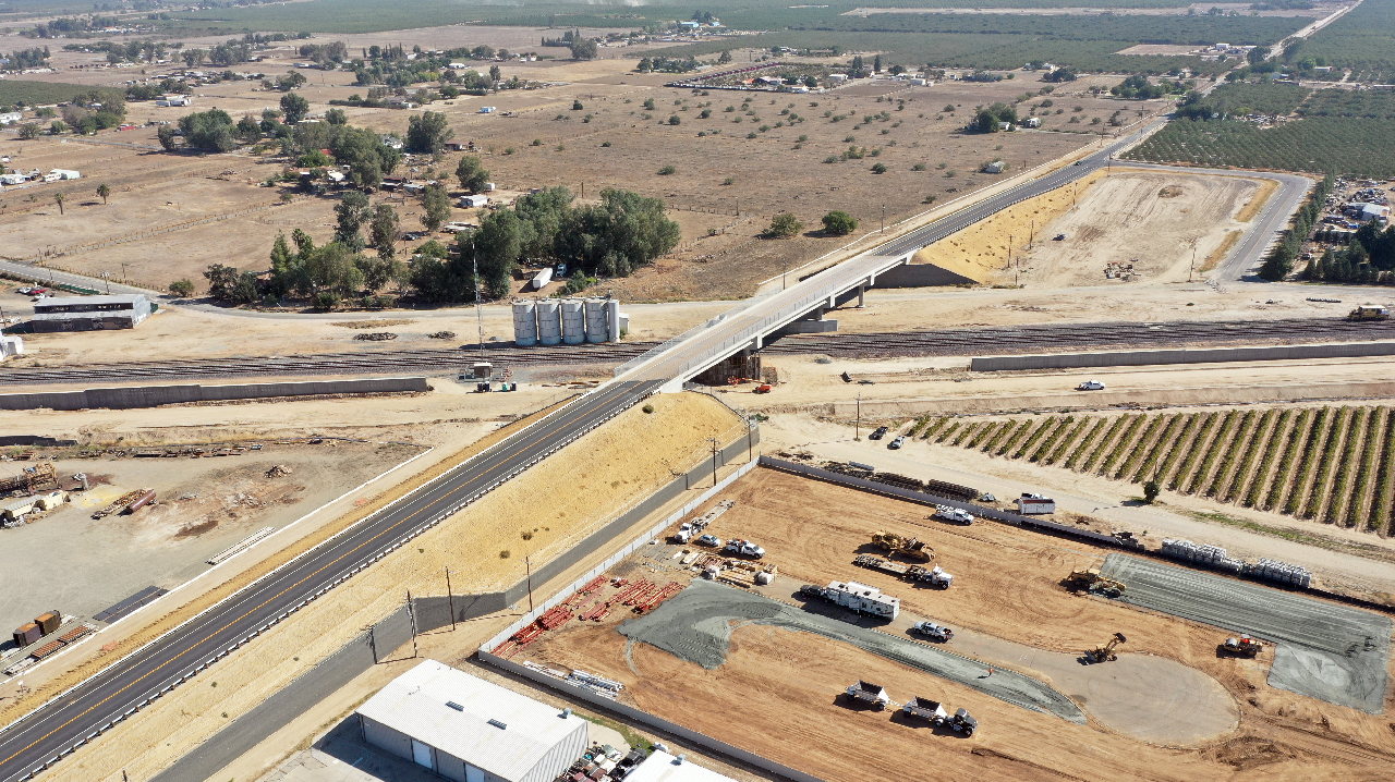 CHSRA's construction on the CP 1 Avenue 15.5 project.
