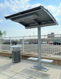 EcoShade shelter in Ft Worth, Texas. EcoShade shelter in Ft Worth, Texas.