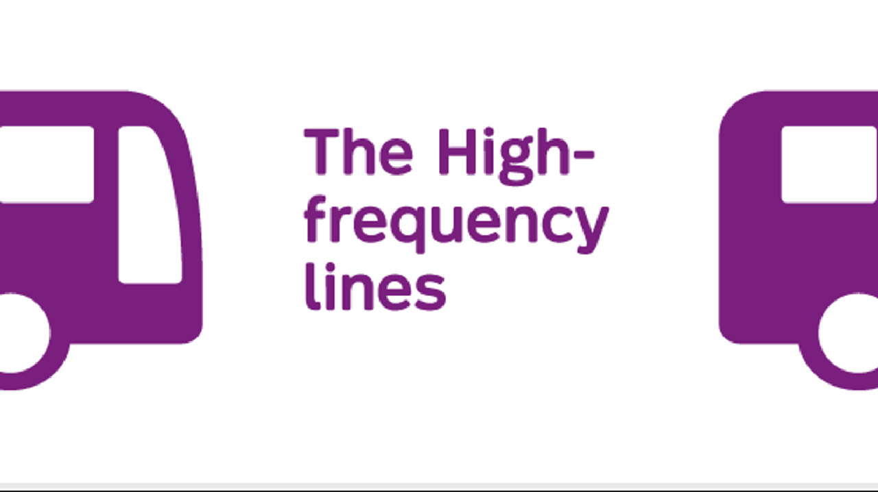 STM&rsquo;s 31 bus lines with frequent service will be grouped together under the new name of high-frequency lines.
