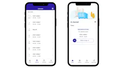 Right, the Optibus Driver App home screen and, left, a screenshot of the driver calendar. Right, the Optibus Driver App home screen and, left, a screenshot of the driver calendar.