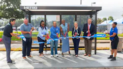 Houston Metro cut the ribbon Oct. 4 on an improved bus stop on S. MacGregor Way and South Freeway in Third Ward. Houston Metro cut the ribbon Oct. 4 on an improved bus stop on S. MacGregor Way and South Freeway in Third Ward.