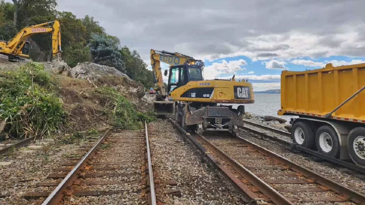 MTA's Metro-North Railroad returns to near-normal schedule after mudslide incident in Scarborough Oct. 21.