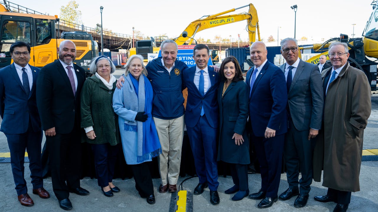 Amtrak was joined by Hudson Tunnel Project&rsquo;s sponsor, Gateway Development Commission, USDOT Secretary Pete Buttigieg, New York Gov. Kathy Hochul, New Jersey Gov. Phil Murphy and other officials to celebrate the start of construction of the Hudson Tunnel project.