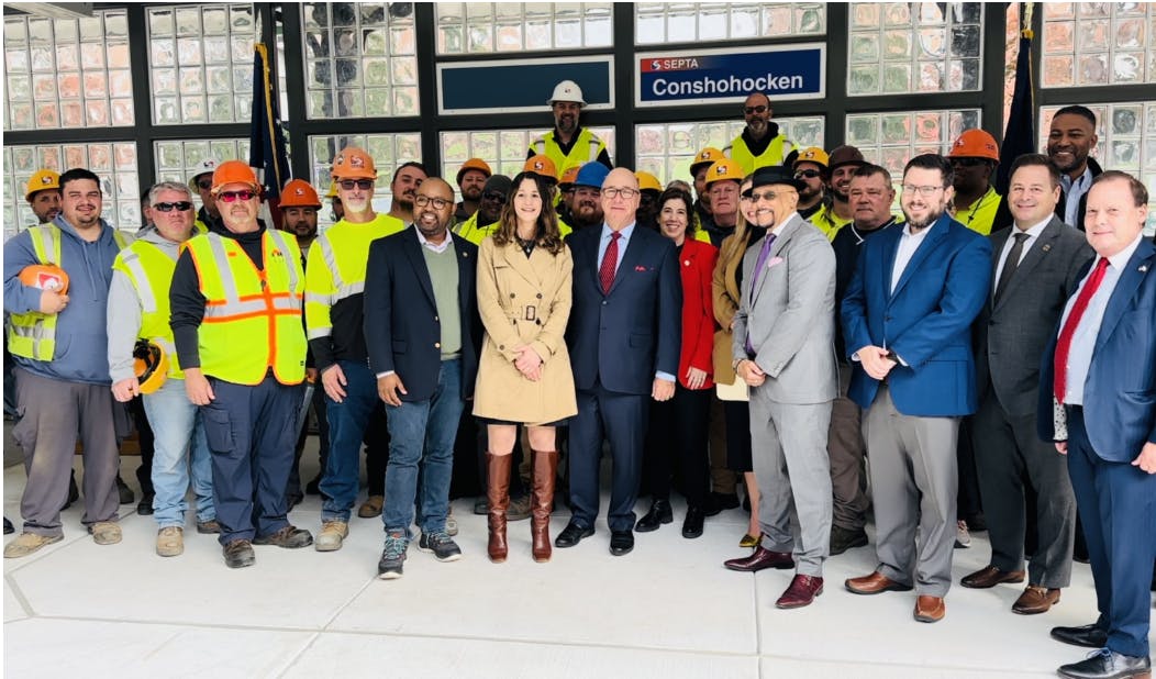 SEPTA cut the ribbon on the new Conshohocken Station Nov. 9,
