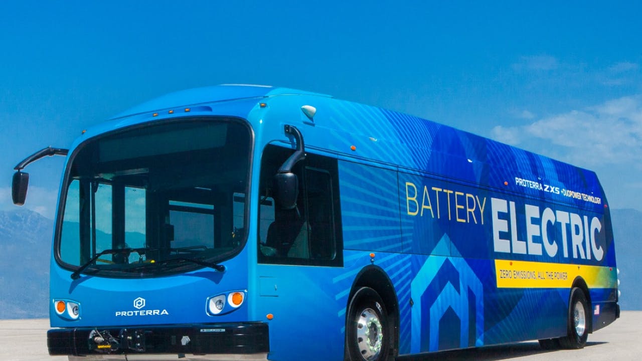 Proterra's ZX5 Next-Generation Battery-Electric Transit Vehicle.