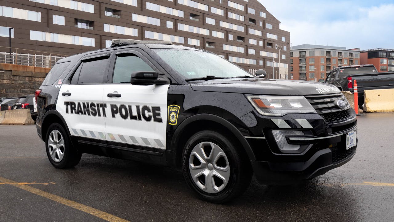 MBTA police cruiser.