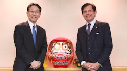Hiroyuki Ogawa, President and CEO, Komatsu Ltd. (left) and Subhash Dhar, Founder, Chairman and CEO, ABS (right) Hiroyuki Ogawa, President and CEO, Komatsu Ltd. (left) and Subhash Dhar, Founder, Chairman and CEO, ABS (right)